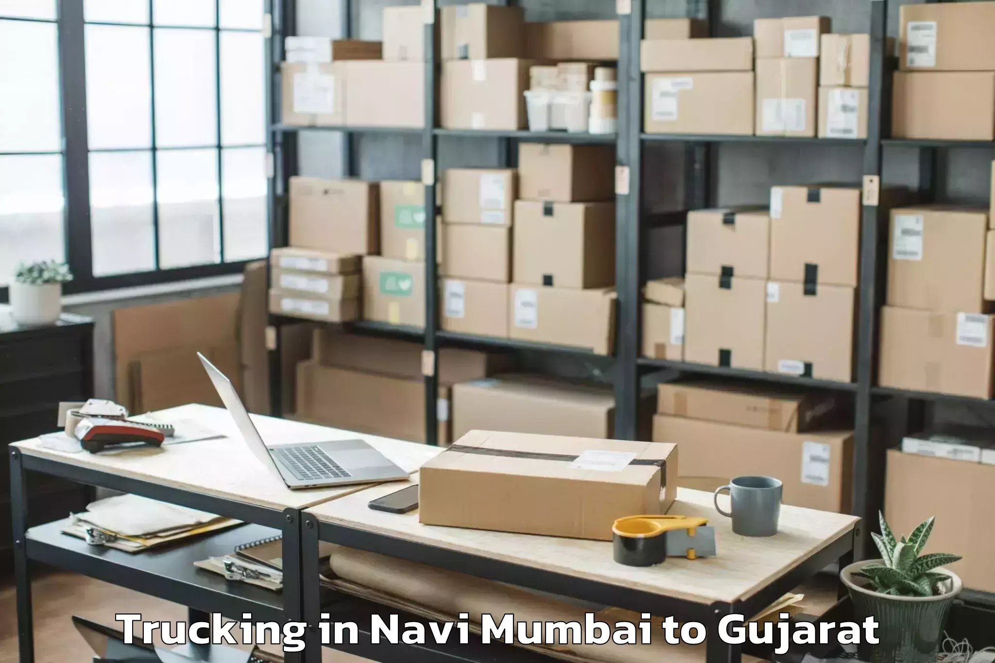 Hassle-Free Navi Mumbai to Kherka Gujar Trucking